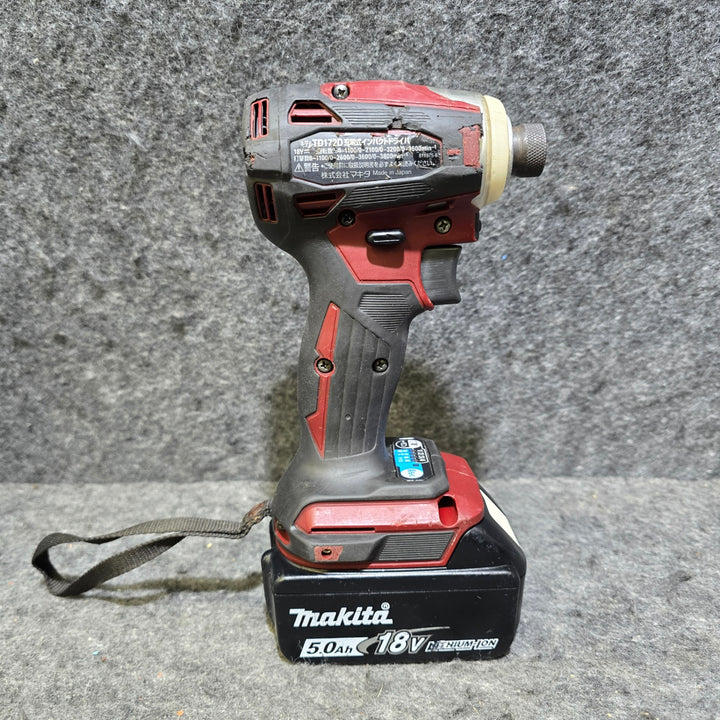 【中古品・バッテリ付き！】マキタ(makita) コードレスインパクトドライバー TD172DZAR【桶川店】