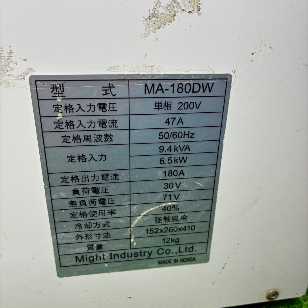 ◇マイト工業(might) インバータ直流溶接機 MA-180DW 単相200V【越谷店】