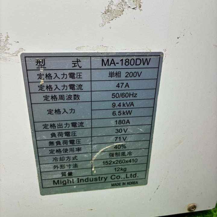 ◇マイト工業(might) インバータ直流溶接機 MA-180DW 単相200V【越谷店】