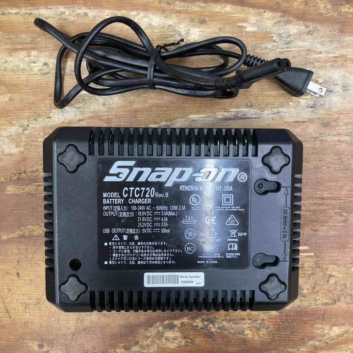 【中古品】◇Snap-on 18V 1/2 コードレスインパクトレンチ CTJ8850 バッテリー 充電器付き【柏店】