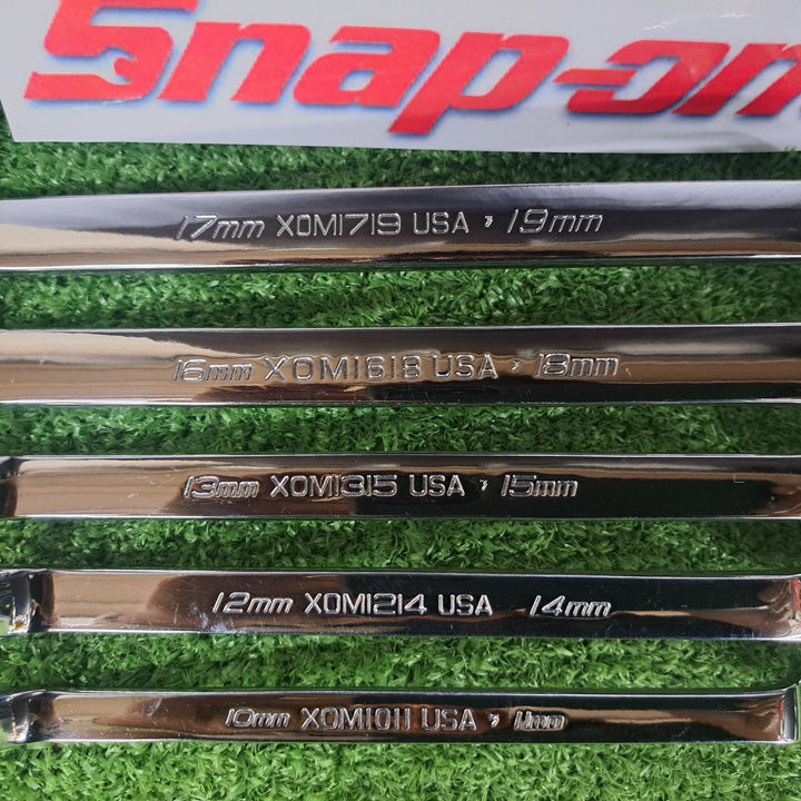 【美品】スナップオン(Snap-on) オフセットメガネレンチセット XOM605 60° 10mm-19mm 5pc【岩槻店】