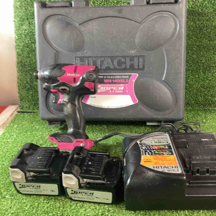 ◇ハイコーキ(HIKOKI ※旧:日立工機)  コードレスインパクトドライバ パワフルレッド WH14DSL(2SLCK)(R)【川崎店】