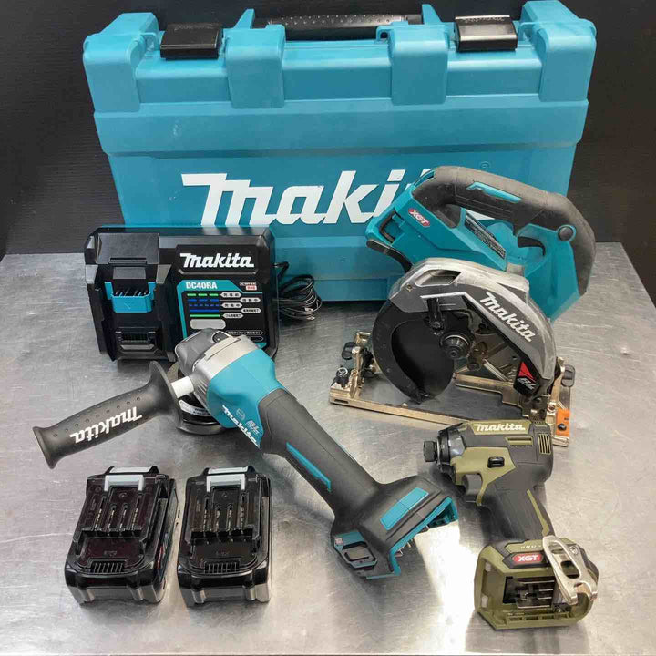 【中古品】 マキタ(makita) 40Vコードレスまとめ売り ディスクグラインダ インパクト マルノコ GA009GRDX TD002GZO HS001GZ 【東大和店】
