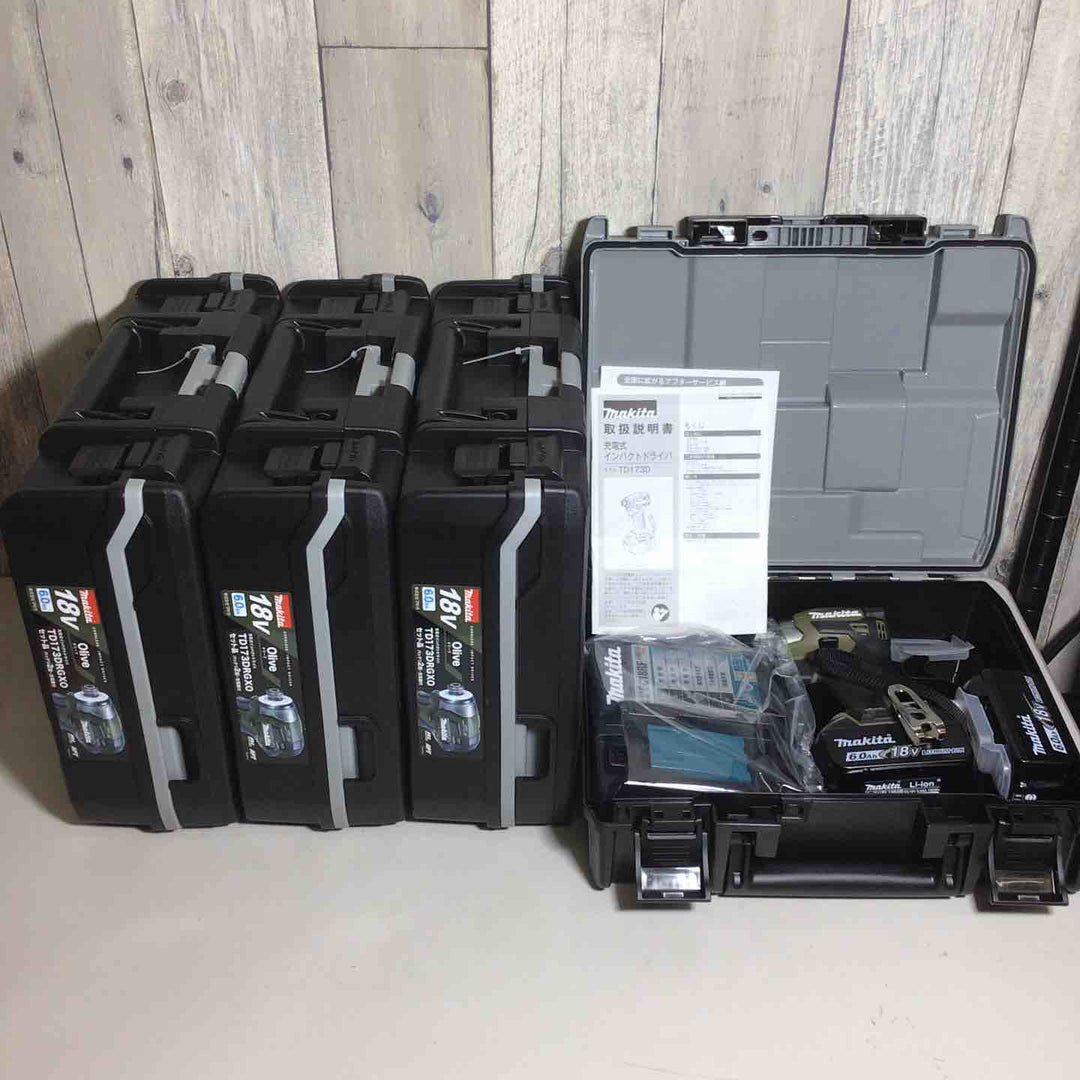 【未使用品】 マキタ makita コードレス インパクトドライバー TD173DRGXO 4台 インパクト オリーブ 純正 純正品 【戸田店】