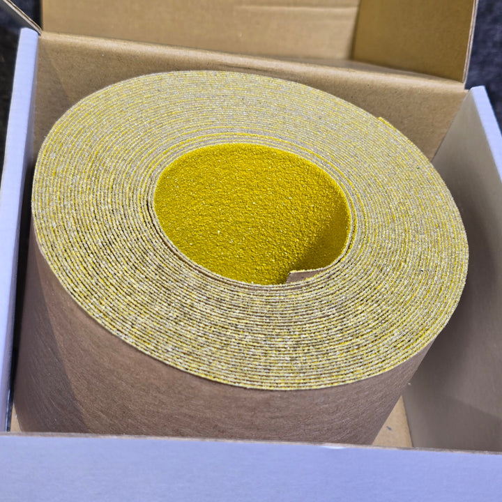 【未使用品】TRUSCO(トラスコ) ノンスリップテープ 屋外用 100mm×10m 黄 TNS-10010-Ｙ 5箱セット【桶川店】
