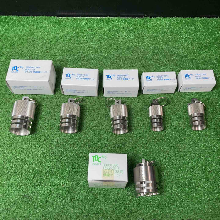 タブチ 冷媒銅管用ワンタッチ継手 エフ-1　矯正工具2本＆標線ゲージ6種【岩槻店】