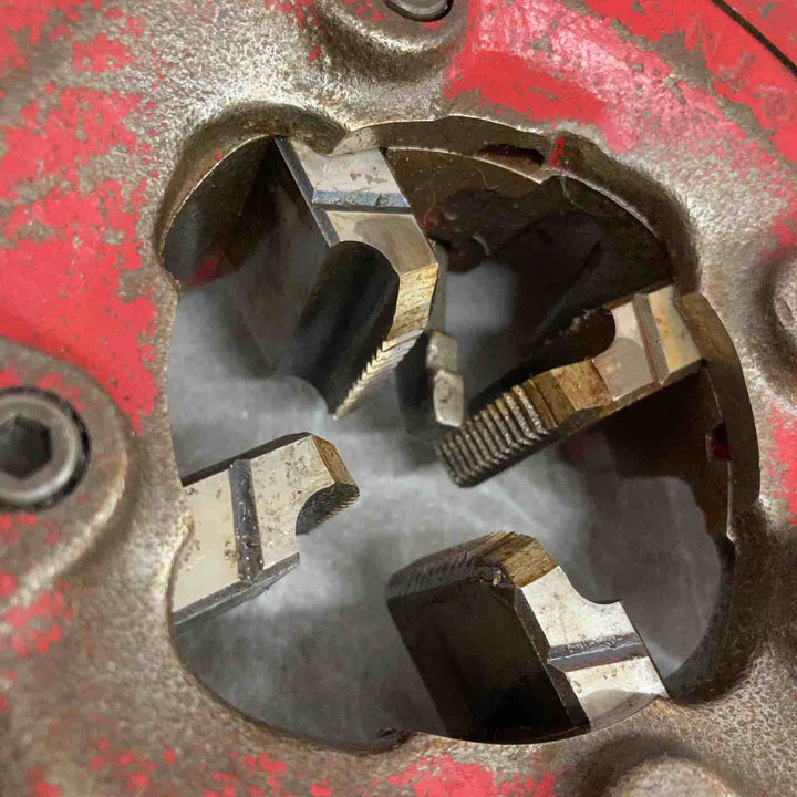 REX 自動切上ダイヘッド(チェーザ付) 1"-2"【八潮店】