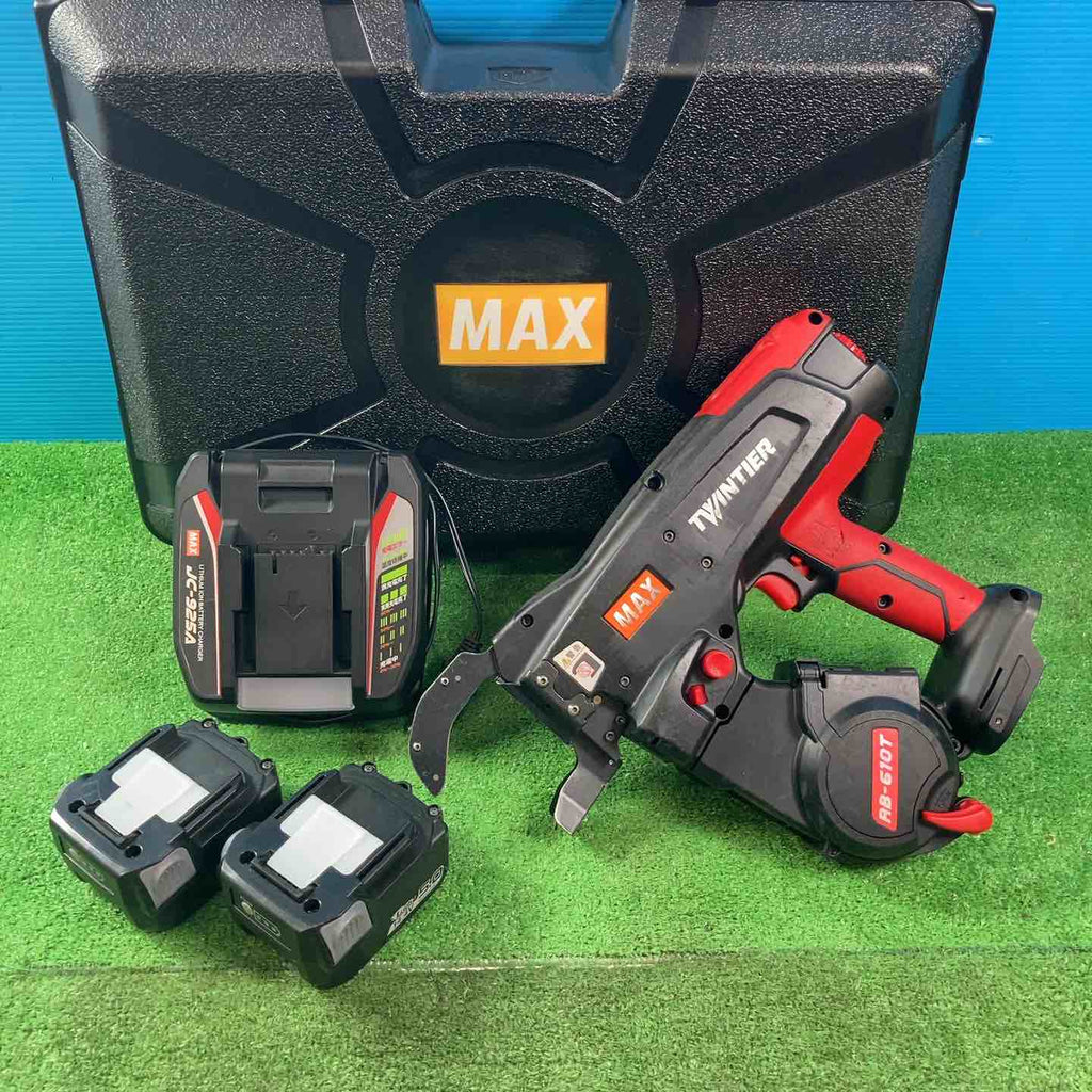 MAX RB-610T 鉄筋結束機 バッテリー1個付き【市川行徳店】【店頭取引限定】【中古】管理番号：ITQHUDIAH668 鉄筋結束機 RB-610T MAX(マックス)[事務用品・工具] タッカー/ネイラ