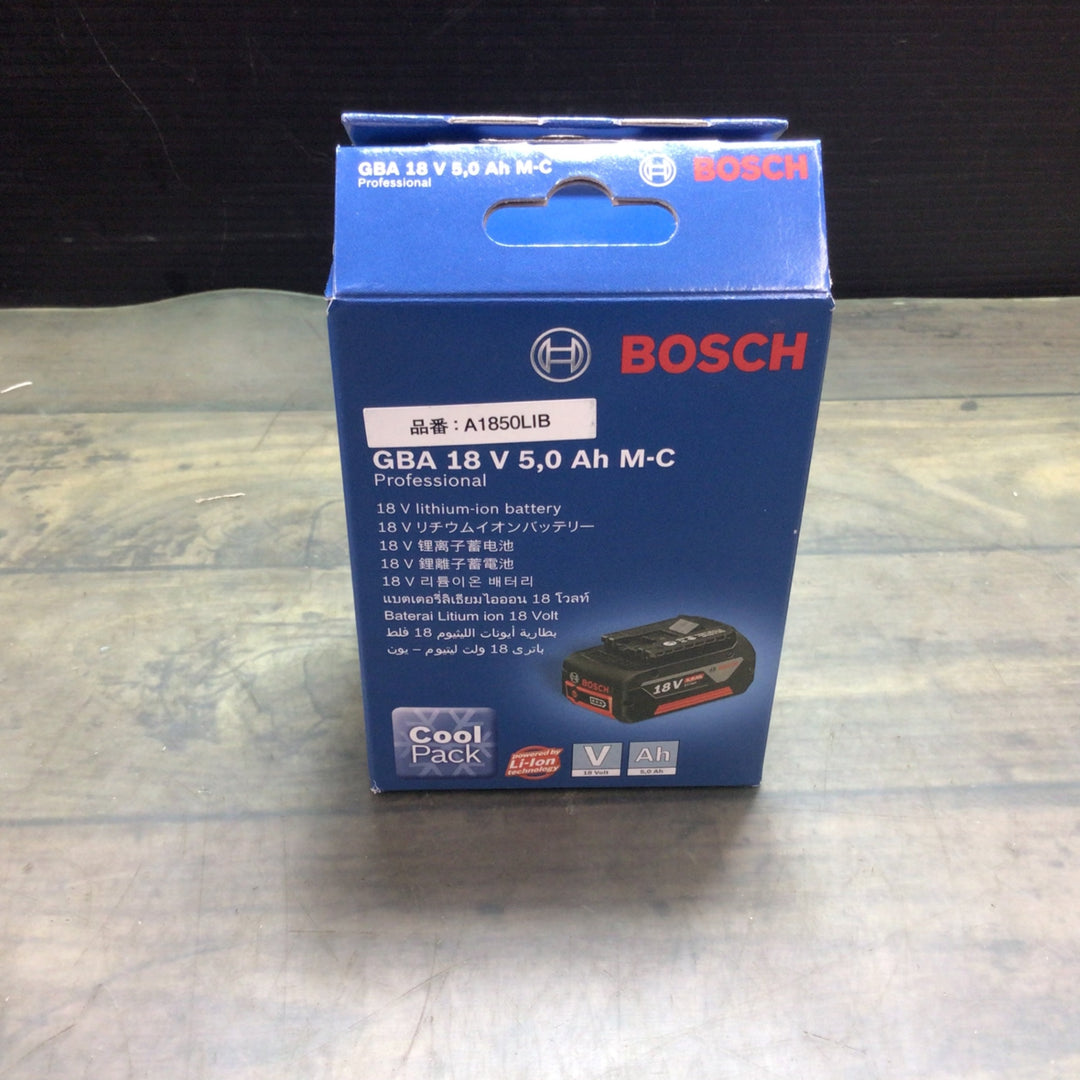 〇Bosch Professional(ボッシュ)18V バッテリー充電器セット(プロ用18V5.0Ahバッテリーx1個と高速充電器GAL1880CVx1個付) A1850LIB-SET【東大和店】