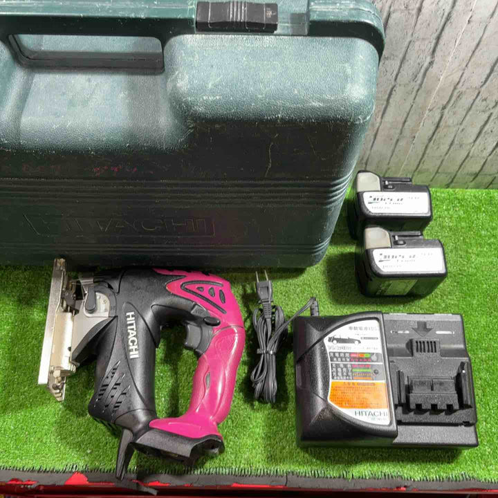 ◇ハイコーキ(HIKOKI ※旧:日立工機) コードレスジクソー CJ14DSL(SLCK) 動作確認済み バッテリー二個、充電器、ケース付き【川口店】