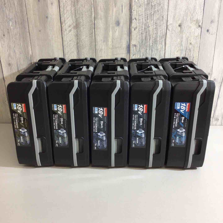 【未使用品】マキタ(makita) コードレスインパクトドライバー TD173DRGX TD173DRGXB TD173DRGXO 5台セット 青 ブルー 黒 ブラック オリーブ【戸田店】
