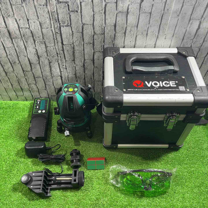 ◇VOICE レーザー墨出し器 5ライングリーンレーザー 矩十字・横 VLG-5X【川口店】