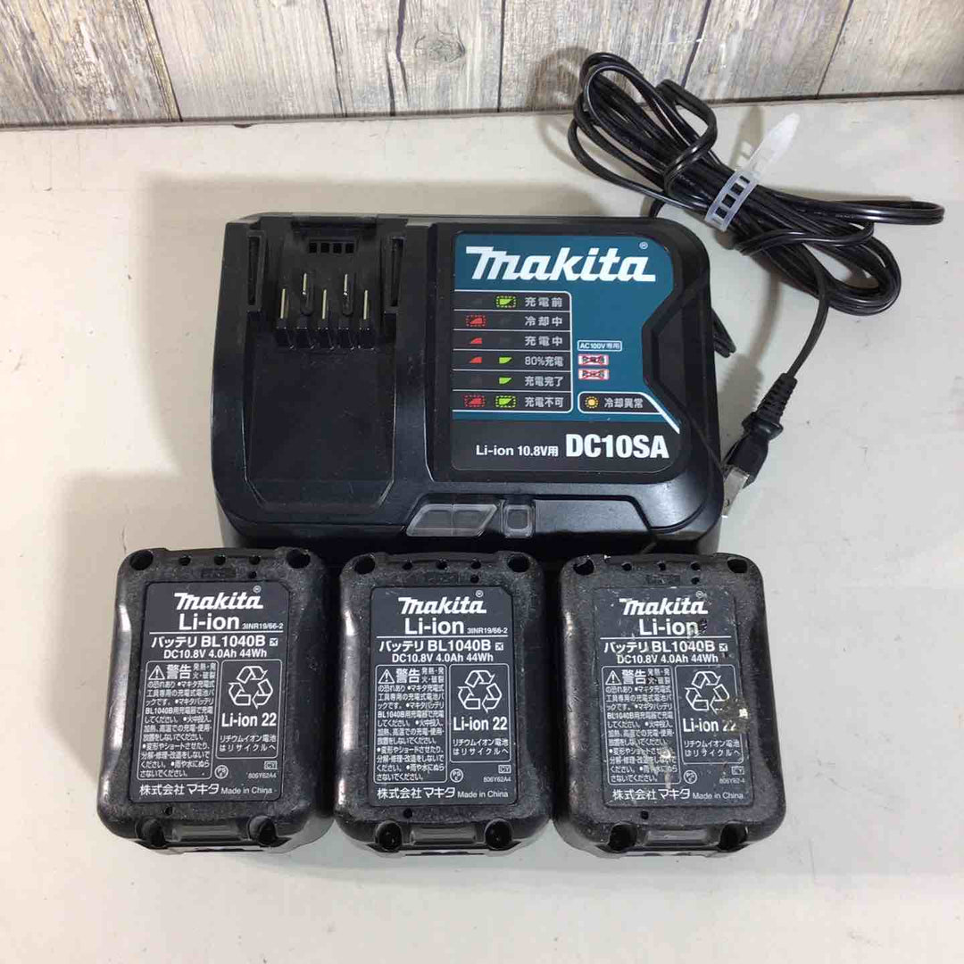 セット品 純正 マキタ makita リチウムイオンバッテリー 充電器 DC10SA 