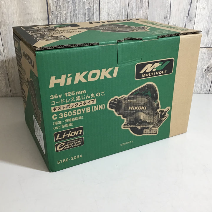 【未使用品】★ハイコーキ HIKOKI 36V 125mm コードレス集塵丸のこ C3605DYB(NN) 本体のみ【戸田店】