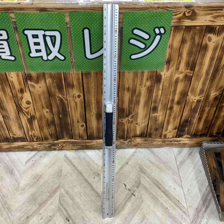 シンワ測定 カット師 W左基点 取手付 1000M 65093 アルミカッター定規 カット師１ｍ 併用目盛 取手付 【越谷店】