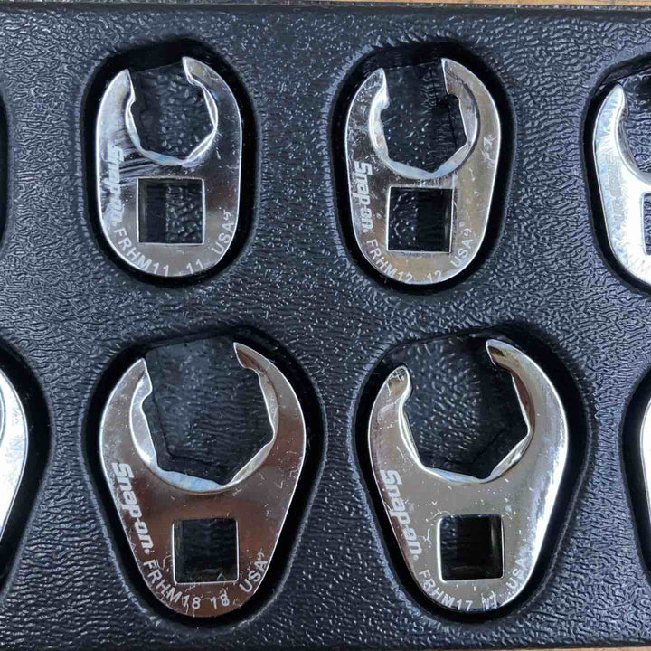 【中古品】▲スナップオン(Snap-on) フレアナットレンチ クローフットレンチ 10個セット FRHM19～10 3/8sq FRHM【柏店】