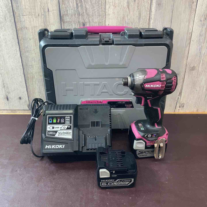 【中古品】ハイコーキ(HIKOKI ※旧:日立工機) コードレスインパクトドライバー WH14DDL2(2LYPK)(R) 14.4V 【東大和店】