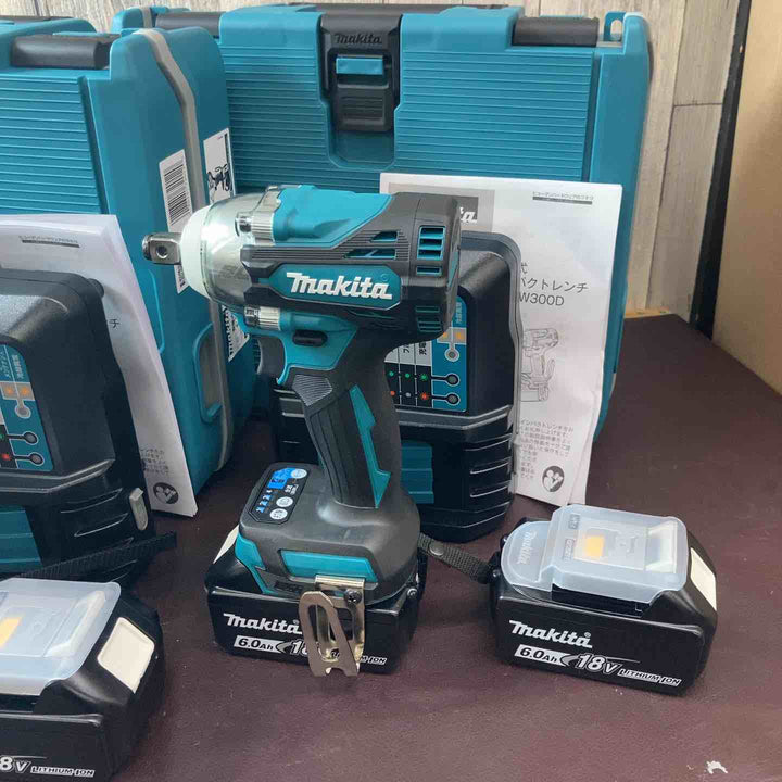 【未使用品(店頭展示品)】 マキタ(makita) まとめ 18V コードレスインパクトレンチ TW300DRGX 3台セット フルセット品 【東大和店】