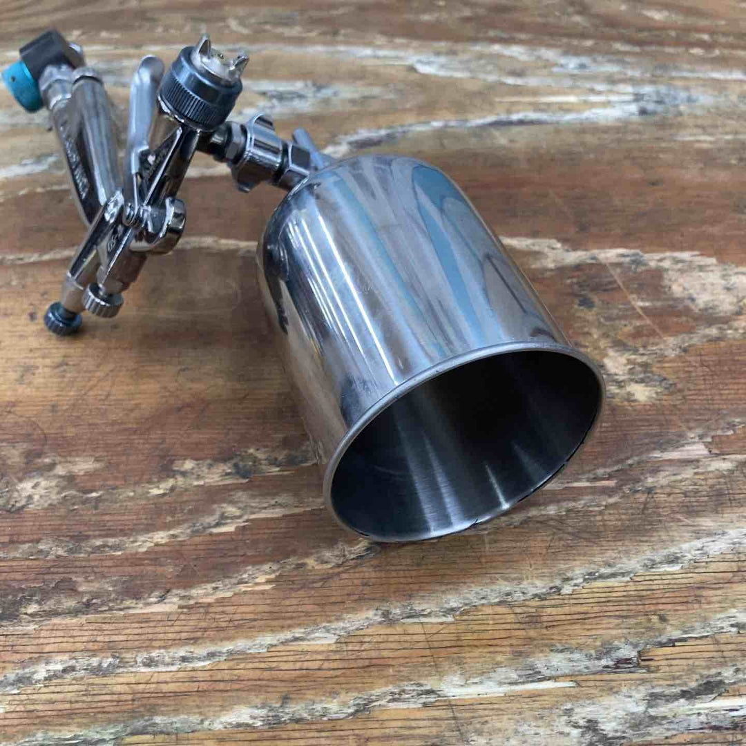 ▼アネスト岩田 スプレーガン  kiwami  W-50-B6 カップ（大、蓋なし）,圧力計付き【柏店】