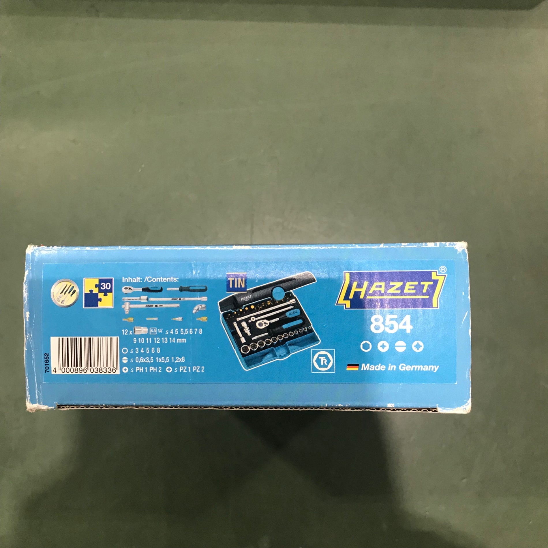 HAZET(ハゼット) ソケットレンチセット 854 差込角:6.35mm 30点