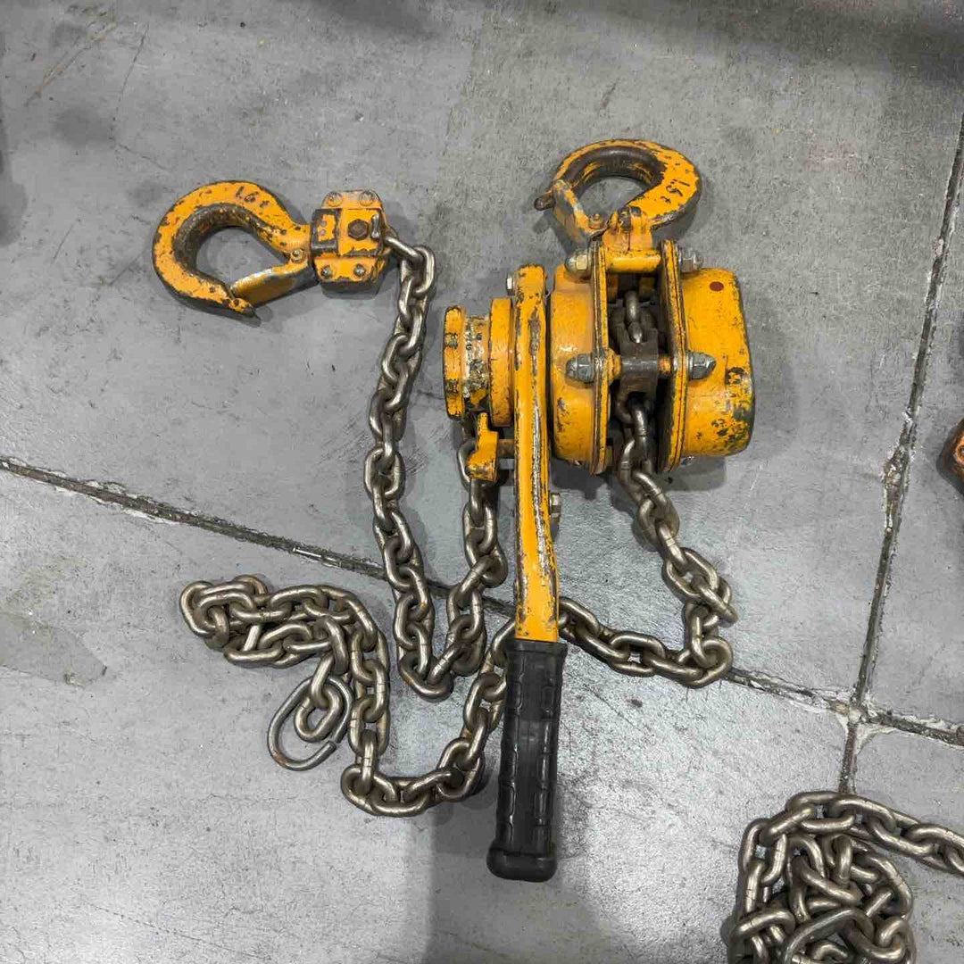 KITO/キトー レバーブロック L5型 LB016 荷重1.6t/1.6トン 揚程1.5m レバーホイスト ガッチャ 荷揚げ機 荷締め 3台セット【川口店】