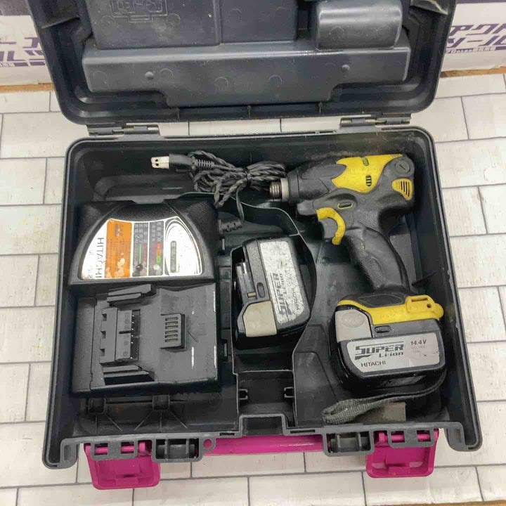 ★ハイコーキ(HIKOKI ※旧:日立工機) コードレスインパクトドライバー アクティブイエロー WH14DSL2(2LSCK)(Y)【所沢店】