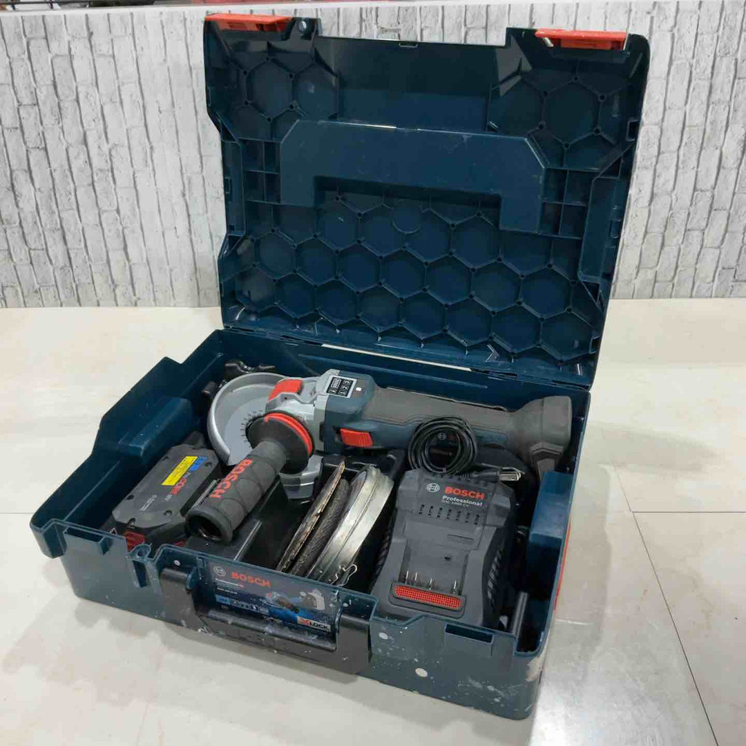 ◇ボッシュ(BOSCH) 125㎜コードレスディスクグラインダ GWX18V-10SC 18V 動作確認済み【川口店】