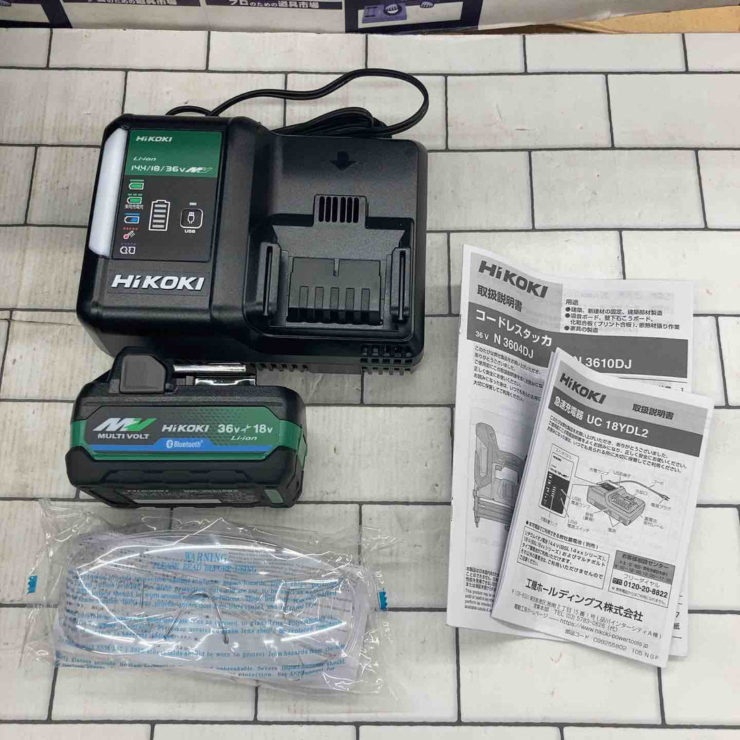 ★ハイコーキ(HIKOKI ※旧:日立工機) コードレスタッカ N3610DJ(XPZ) バッテリー未使用！【所沢店】