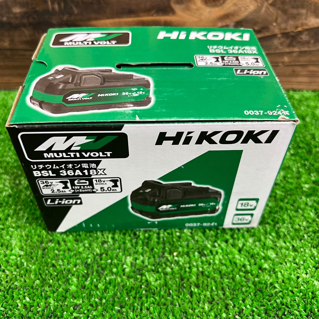 ★ハイコーキ(HIKOKI ※旧:日立工機) リチウムイオンバッテリー 36V/2.5Ah BSL36A18X【桶川店】