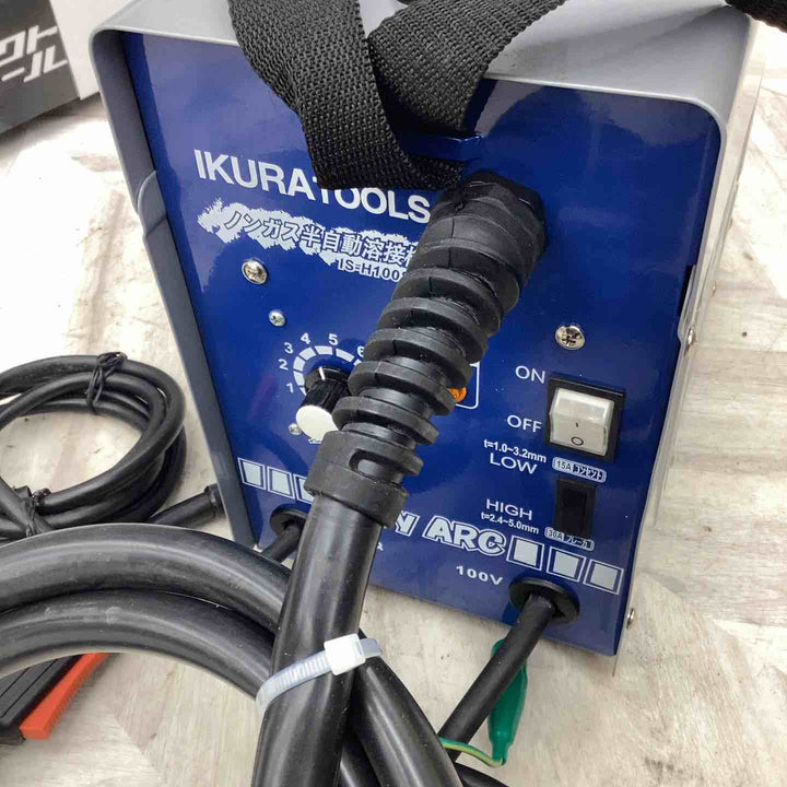 育良精機(イクラ/IKURA) 半自動溶接機 IS-H100SA 100V ノンガス半自動溶接機 薄板 DIY 現場 溶接作業【越谷店】