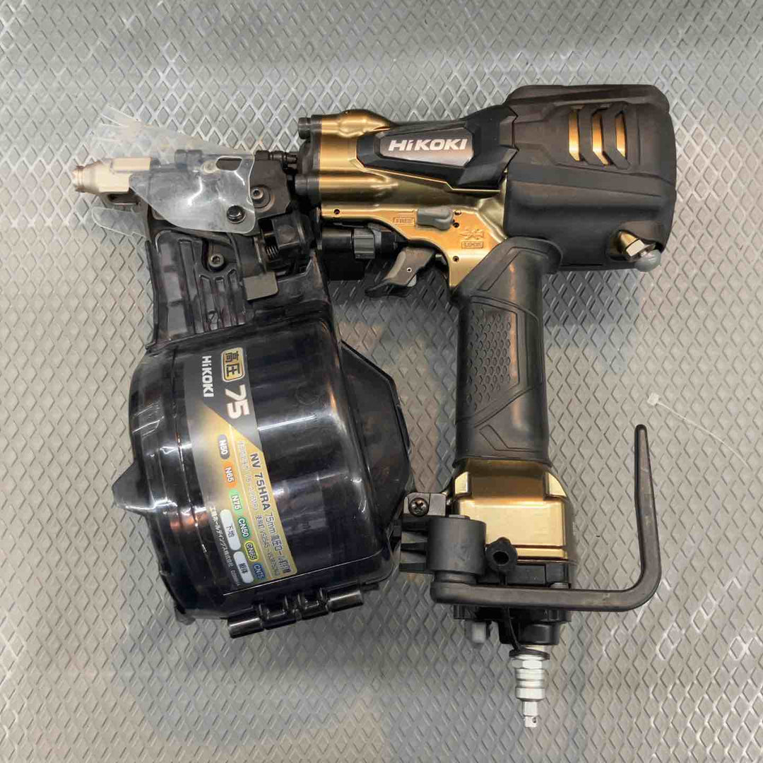 【中古品】ハイコーキ(HIKOKI ※旧:日立工機) 高圧エア釘打ち機 NV75HRA(S)【所沢店】