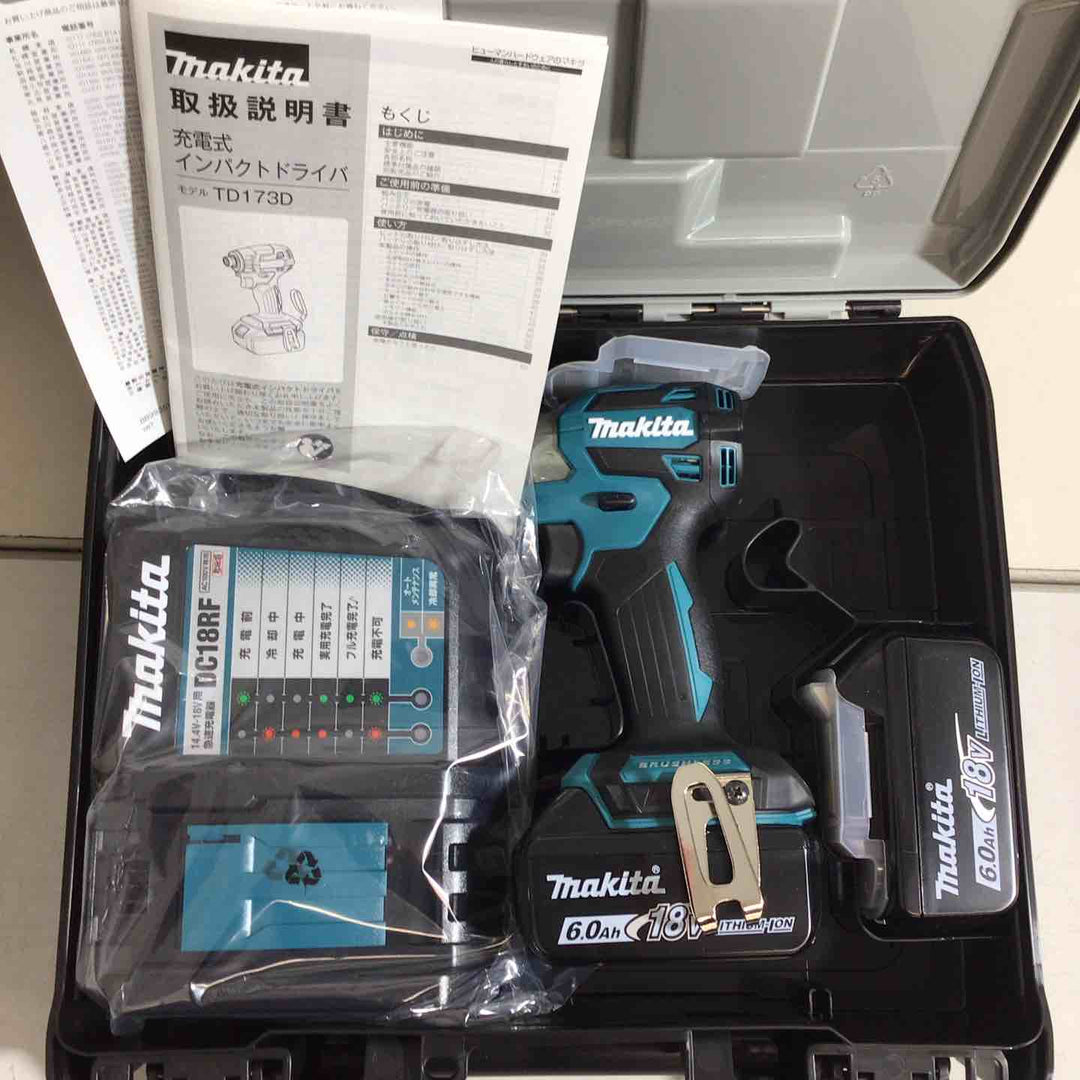【未使用品】マキタ(makita) コードレスインパクトドライバー TD173DRGX ブルー 青 5台セット【戸田店】