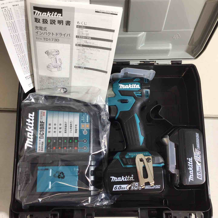 【未使用品】マキタ(makita) コードレスインパクトドライバー TD173DRGX ブルー 青 5台セット【戸田店】