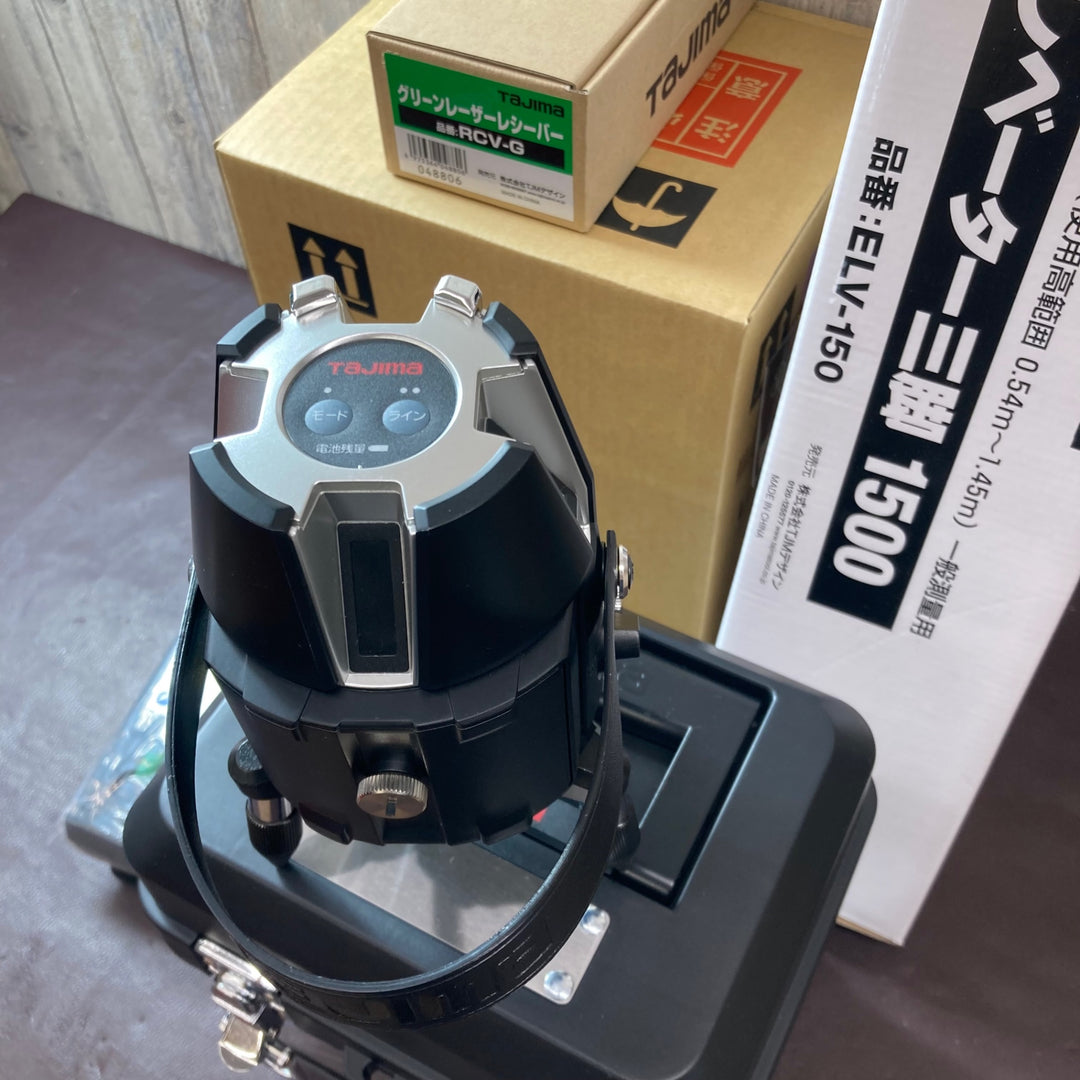 【未使用品(店頭展示品)】タジマ(Tajima) レーザー墨出し器 ZEROB-KYSET 三脚 受光器RCV-G付属【東大和店】