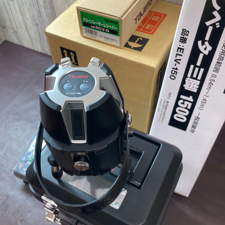 【未使用品(店頭展示品)】タジマ(Tajima) レーザー墨出し器 ZEROB-KYSET 三脚 受光器RCV-G付属【東大和店】