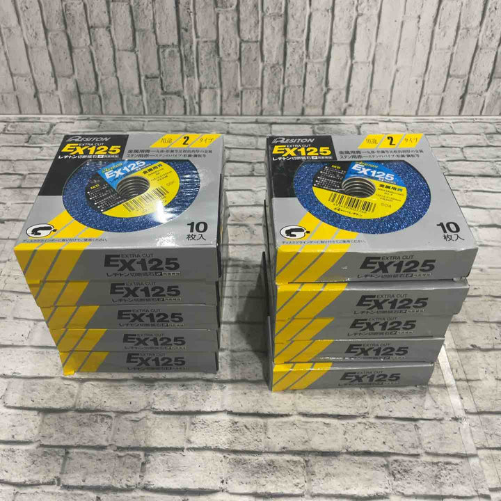 レジトン 切断砥石 EX EXTRA CUT 125mm 金属用 1箱10枚入り×10箱セット※箱傷みあり【川口店】