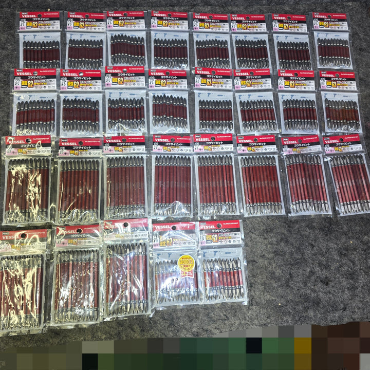 【未使用品・まとめ売り！】インパクト用 VESSEL ビット 10本組 29パック 約290本 サイズ混合【桶川店】