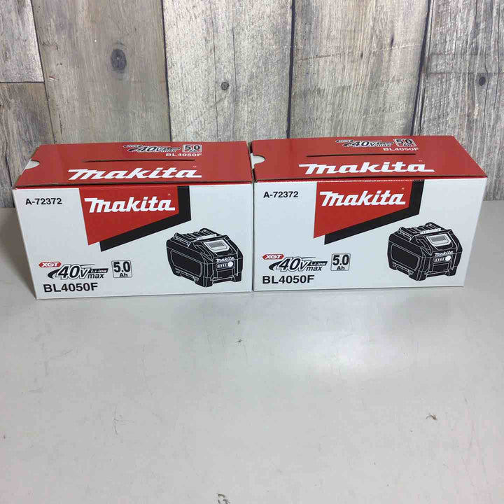 【未使用品】 純正 マキタ makita リチウムイオンバッテリー 40Vmax/5.0Ah BL4050F 2個 バッテリー 40V 【戸田店】