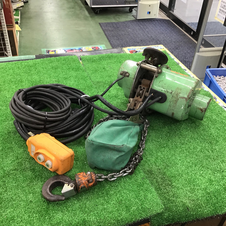 日立HITACHI 1/2EH1 450Kg 100V 揚程 6m 電動チェーンブロック  モートルブロック【桶川店】