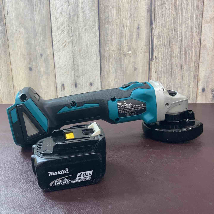 【中古品】マキタ(makita) 100mm コードレスディスクグラインダ GA403DZN (AG403DN) 14.4V バッテリー1個付属【東大和店】