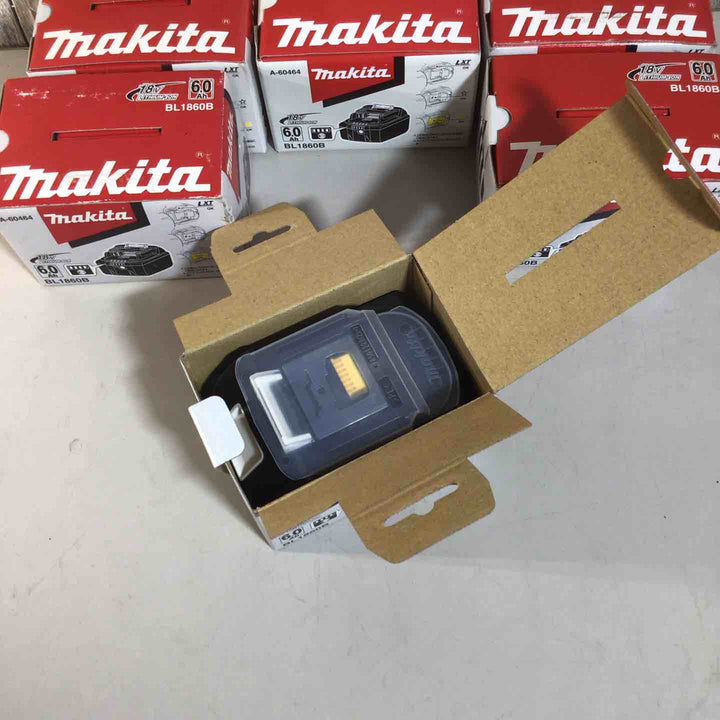 【未使用品】 純正 マキタ makita リチウムイオンバッテリー 18V/6.0Ah BL1860B 6個 バッテリー 純正品 18V 【戸田店】