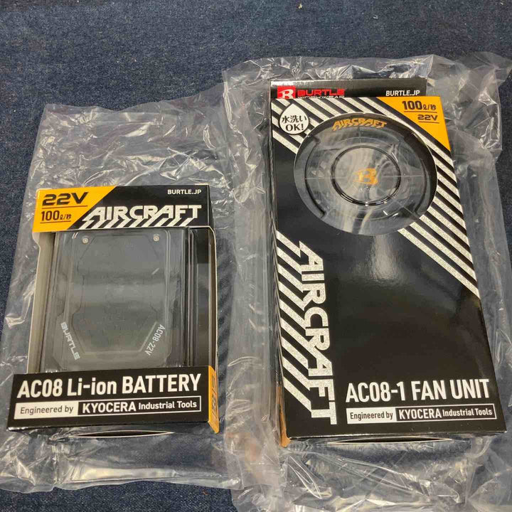 BURTLE バートル エアークラフト 2024年モデル バッテリー(AC08 78 F)&ファンユニット(AC08-1 35 F)セット【八潮店】