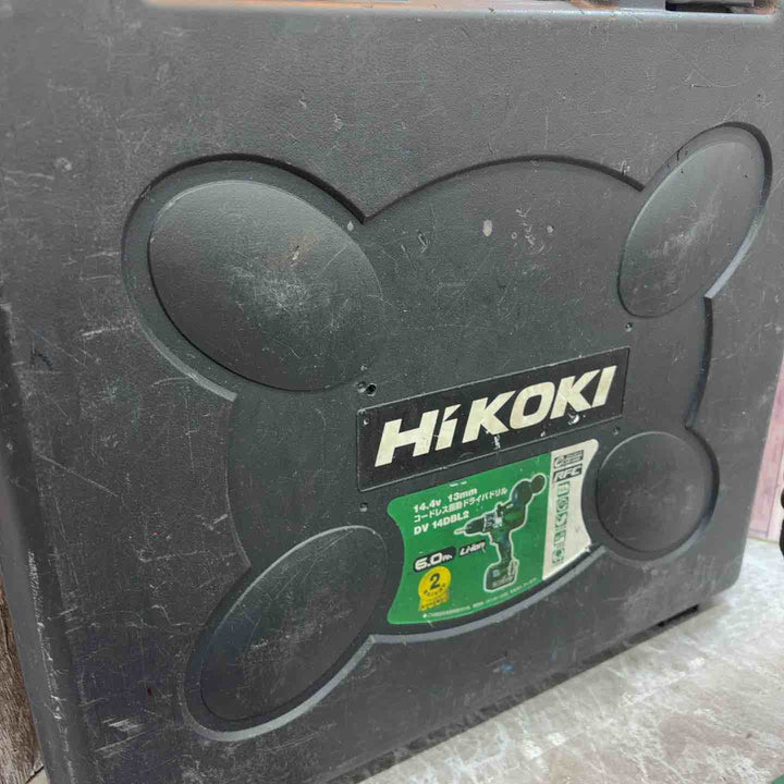 ★ハイコーキ(HIKOKI ※旧:日立工機) コードレス振動ドリルドライバー DV14DBL2(2LYPK) 【八潮店】
