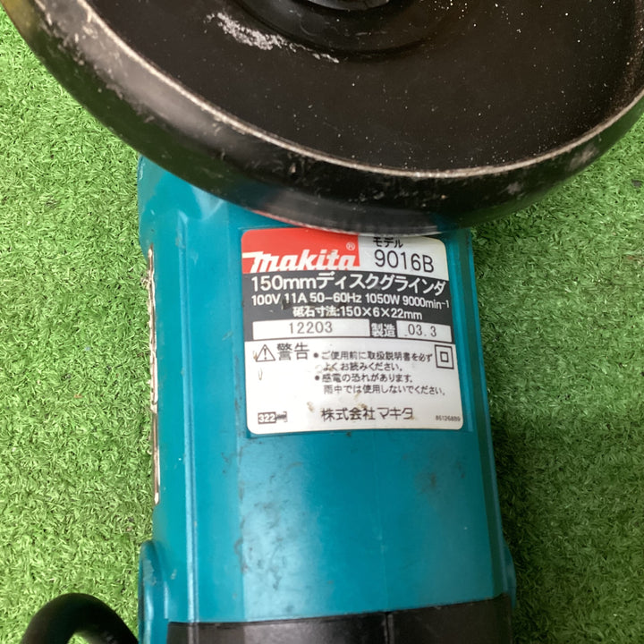 マキタ(makita) 150mmディスクグラインダ 9016B 回転数(min-1[r.p.m])9000 動作確認済【川越店】