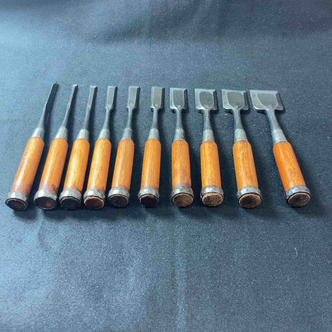 【中古品】鑿(のみ) 石流 10本組 【東大和店】