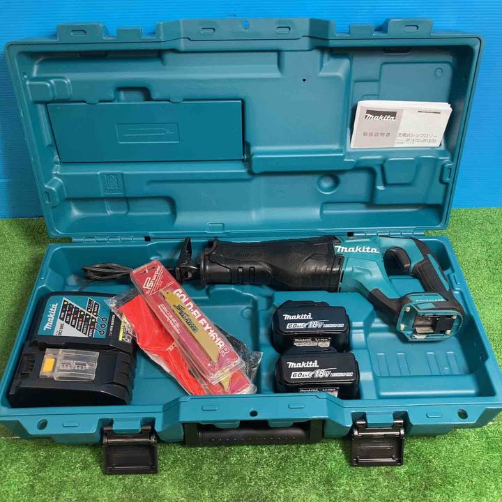★マキタ(makita) コードレスレシプロソー JR187DRGX バッテリー2個・充電器付き ！！●レシプロソー刃＆マキタ軍手付き●【岩槻店】