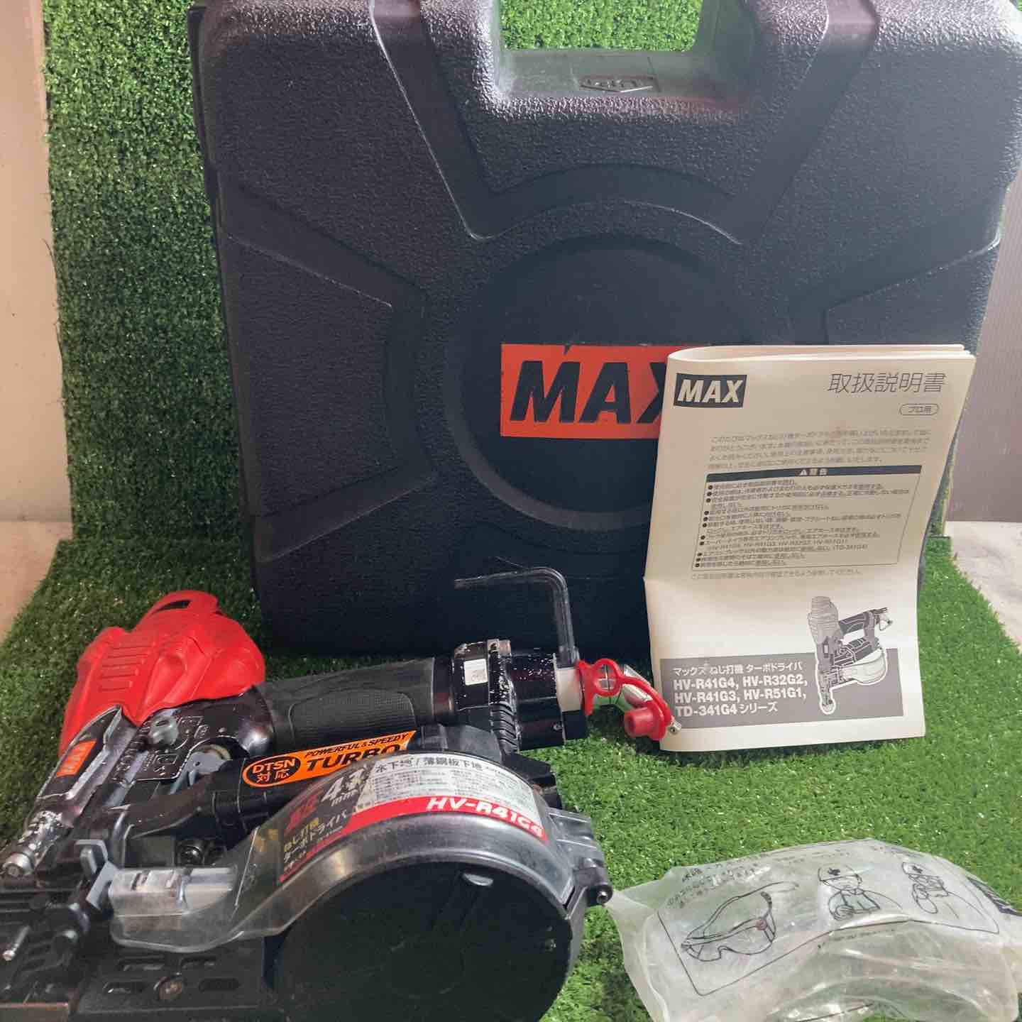 MAX マックス ねじ打ち機 HV-R41G4 レッド 程度C 本体のみ 高圧 キズ有 MAX マックス HV-R41G4 レッド ねじ打ち機 本体のみ 高圧 傷や汚れあり