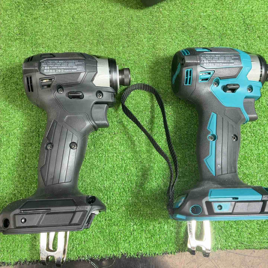 【2台セット(本体＋ケース)】マキタ(makita) コードレスインパクトドライバー TD173DZ・TD173DZB【藤沢店】