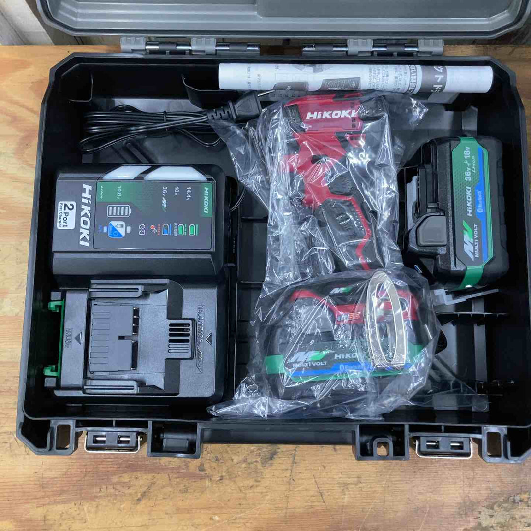 【未使用品】ハイコーキ/HIKOKI 36vコードレスインパクトドライバ WH36DD(2XHRSZ)(2XHBSZ) 赤2台黒2台セット【柏店】
