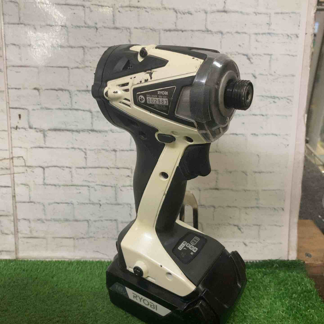 ★リョービ(RYOBI) コードレスインパクトドライバー BID-10XR_ホワイト【町田店】